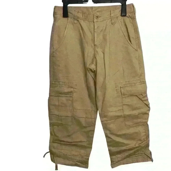 Sundance Cotton Cargo Capris Pants Khaki (thick fabric) - Size 4 100% Cotton - Picture 2 of 4
